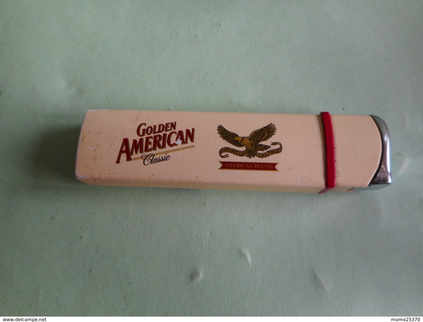 BRIQUET GOLDEN AMERICAN LIGHTER Feuerzeug ENCENDEDOR ACCENDINO AANSTEKER 打火机 Léttari Ljusare ライター αναπτήρας Sytytin //// - Autres & Non Classés