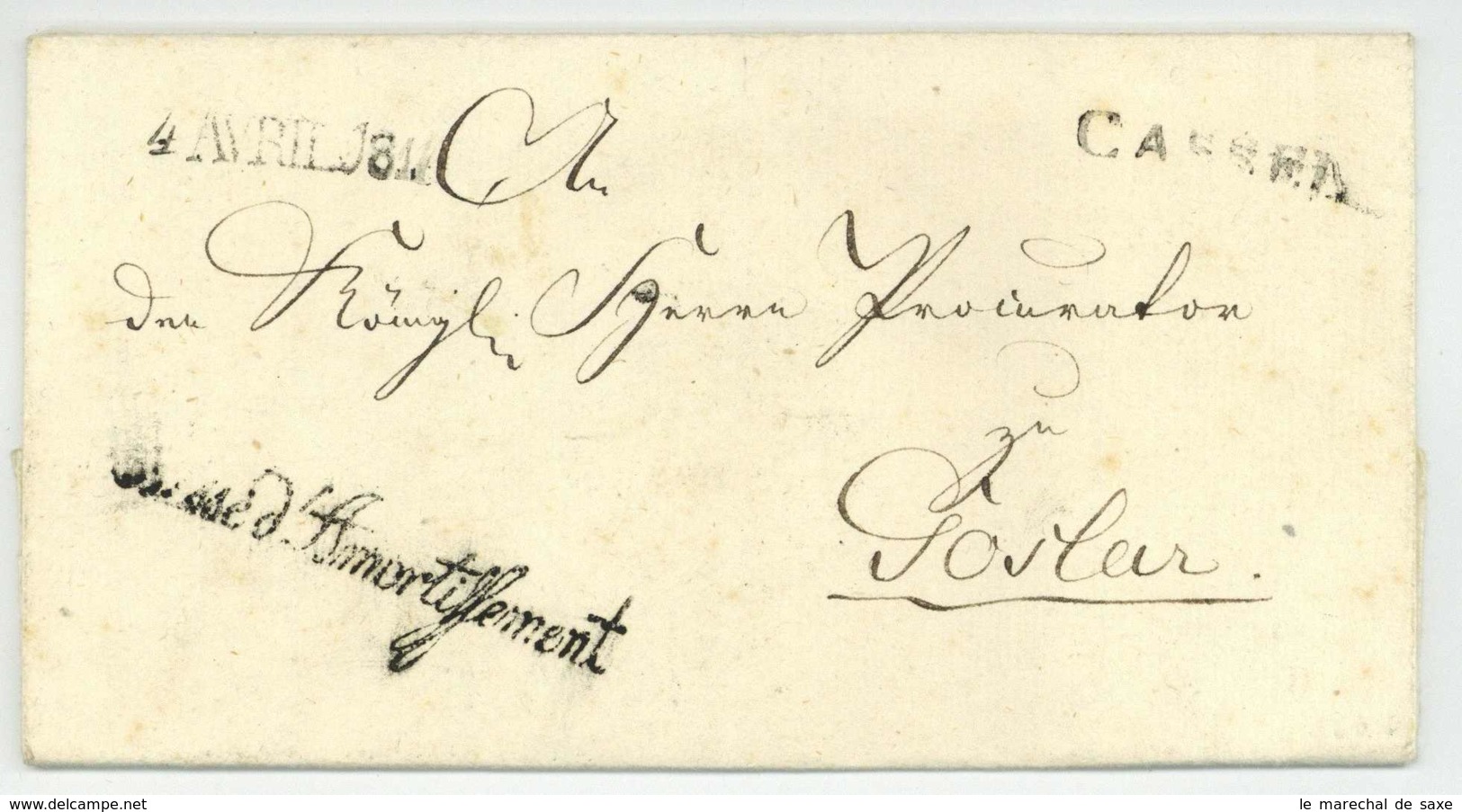 Royaume De Westphalie KASSEL 1811 Autographe PICHON (1771-1854) Goslar Vente De Louisiana USA - 1792-1815: Départements Conquis