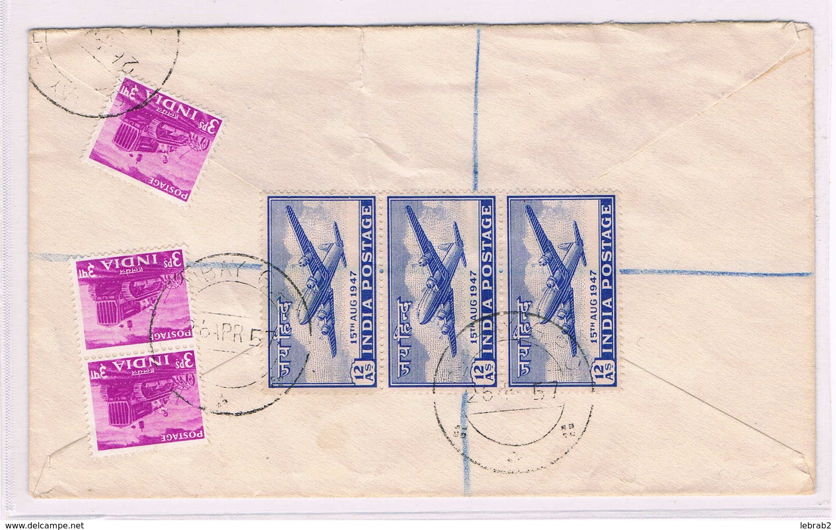 Indien / India, Regist. Airmail Cover 1957 With Mi 185 (3); 4339 - Covers & Documents