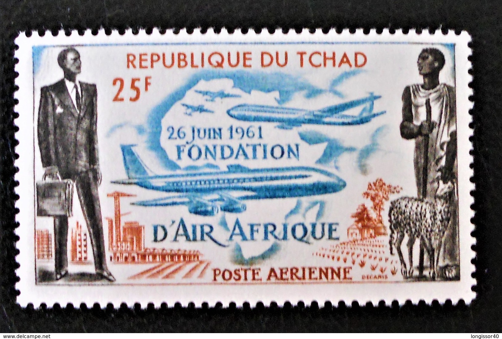 AIR AFRIQUE 162 - NEUF ** - YT PA 7 - MI 87 - Tchad (1960-...)