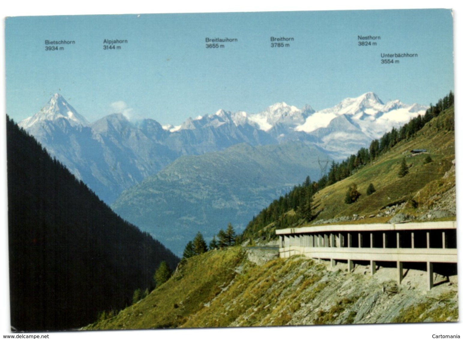 Am Simplonpass Mit Walliser Alpen - Simplon