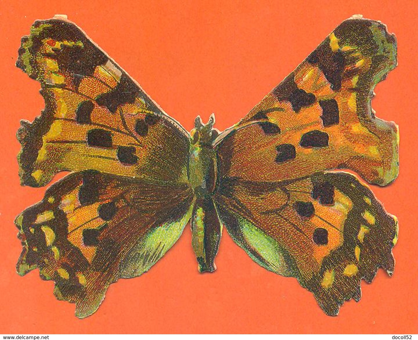 CHROMO DECOUPI Gaufré " Papillon " - Animals