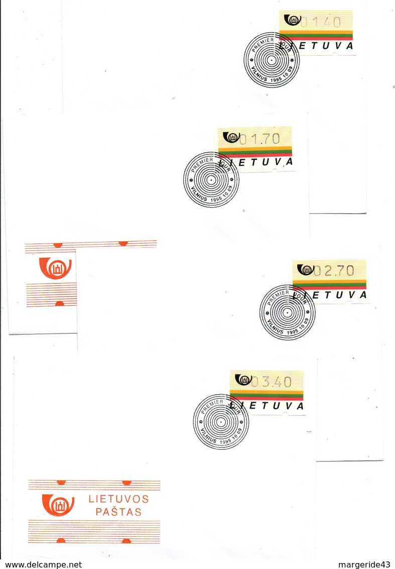 LITUANIE SERIE FDC 2009 TIMBRES DE DISTRIBUTEURS - Lituanie