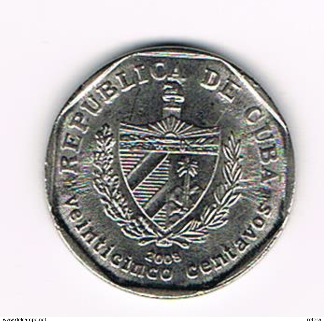 /  CUBA  25 CENTAVOS   2008 - Cuba