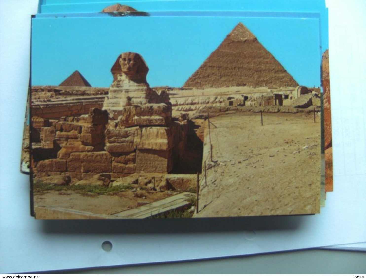 Egypte Egypt Giza Sphinx And Khefreh Pyramid And Environment - Sphynx