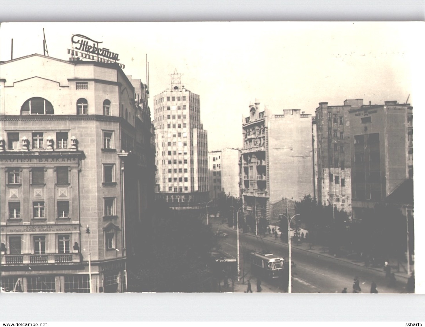 BEOGRAD Tepaanhje Photo Card With Old Bus Sent 1956 - Jugoslawien