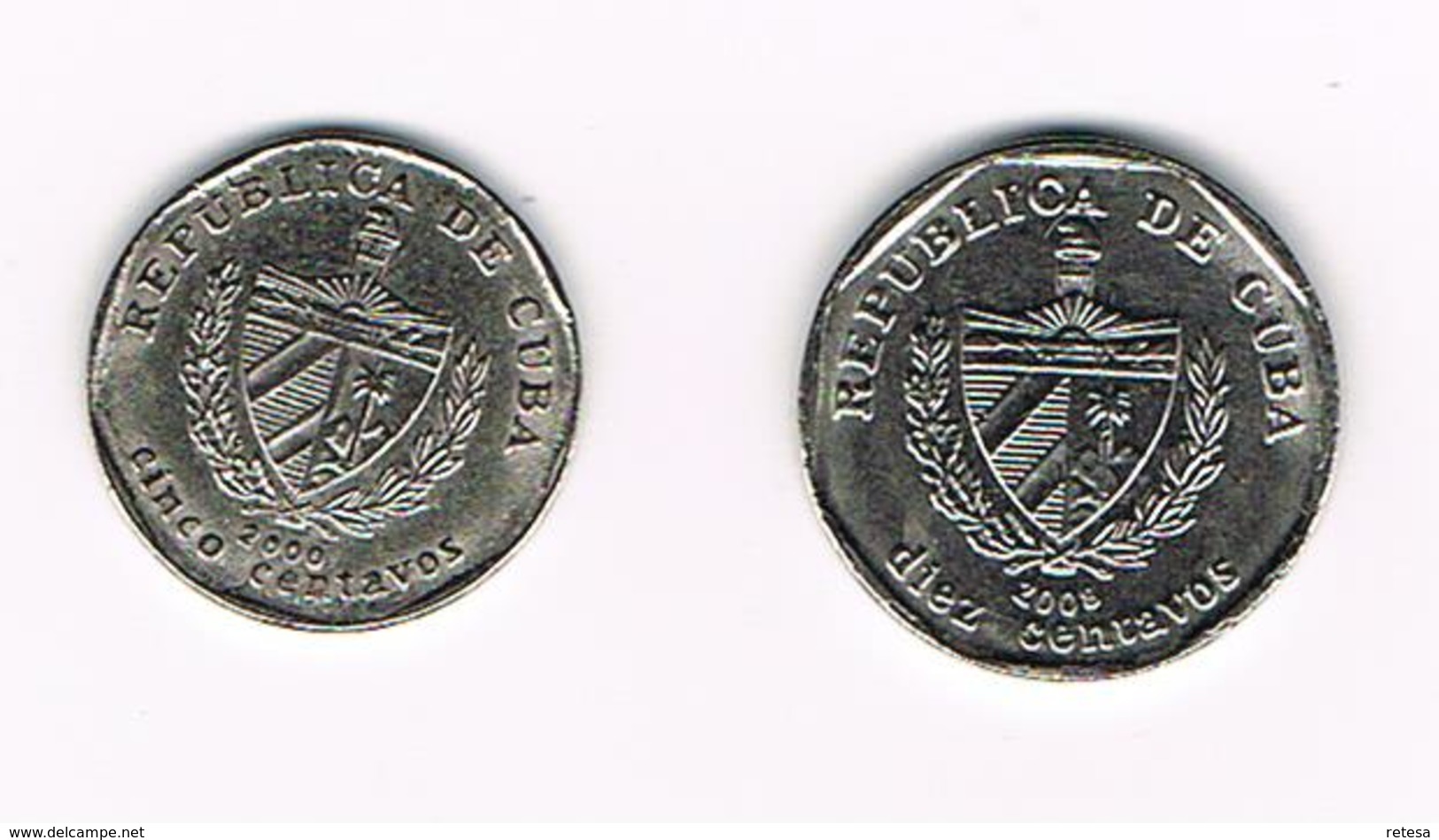 /  CUBA  5 En 10 CENTAVOS   2000/2008 - Kuba