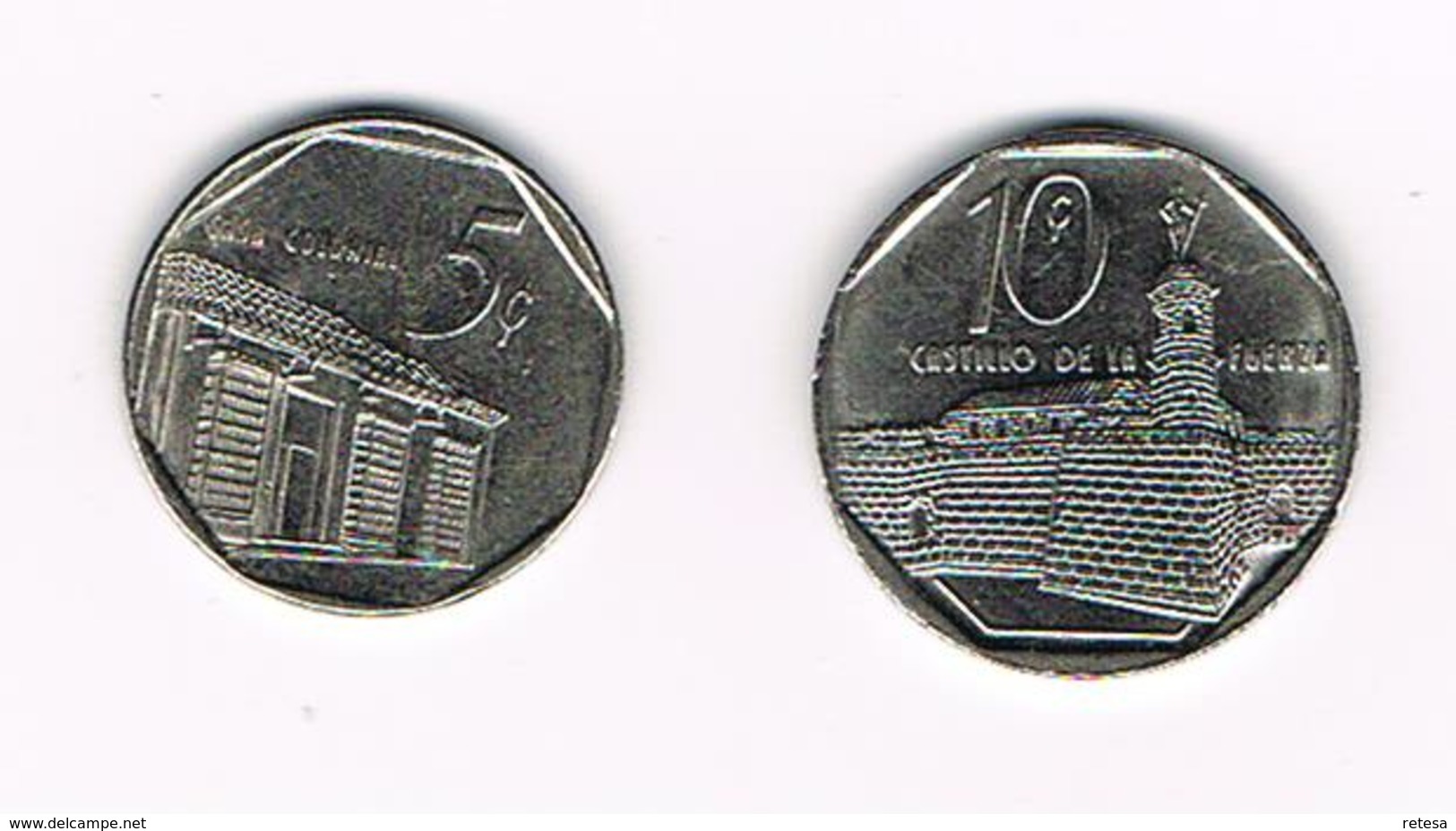 /  CUBA  5 En 10 CENTAVOS   2000/2008 - Cuba