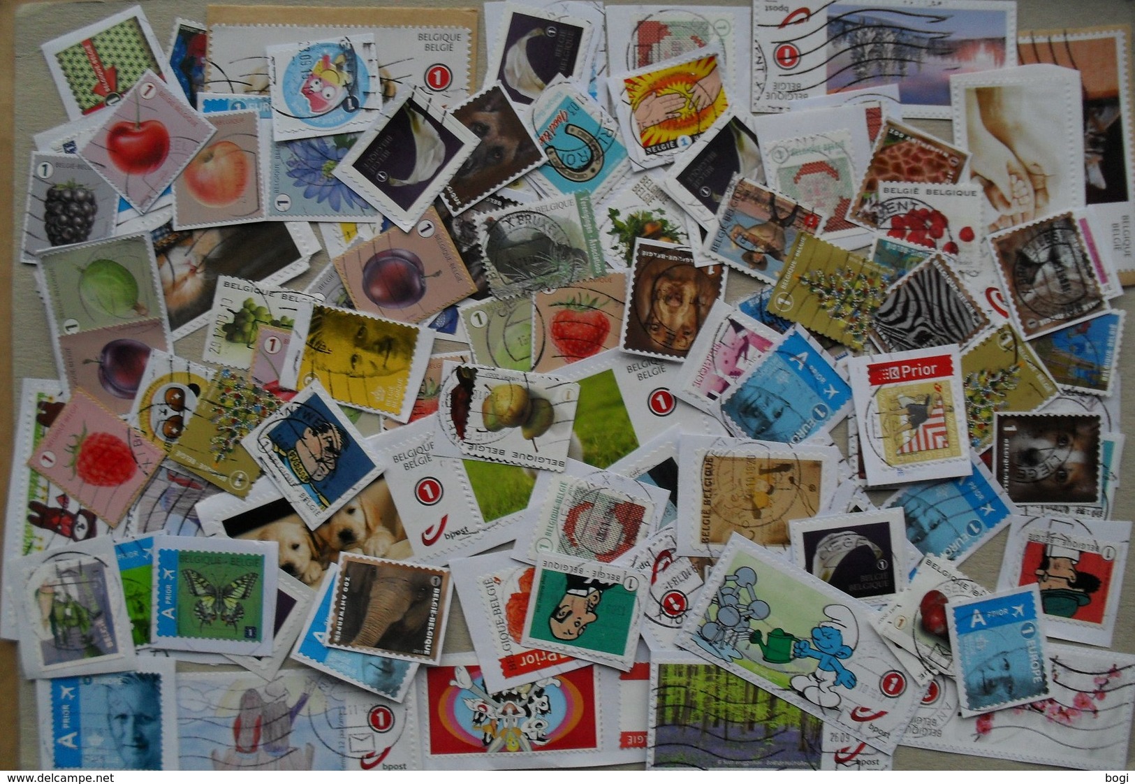 België - 500 Zegels/stamps Euro-periode (5 Scans X 100 Stamps) - Lots & Kiloware (min. 1000 Stück)