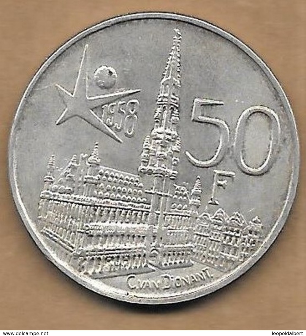 50 Francs Argent  Exposition Universelle 1958 FR - 50 Francs