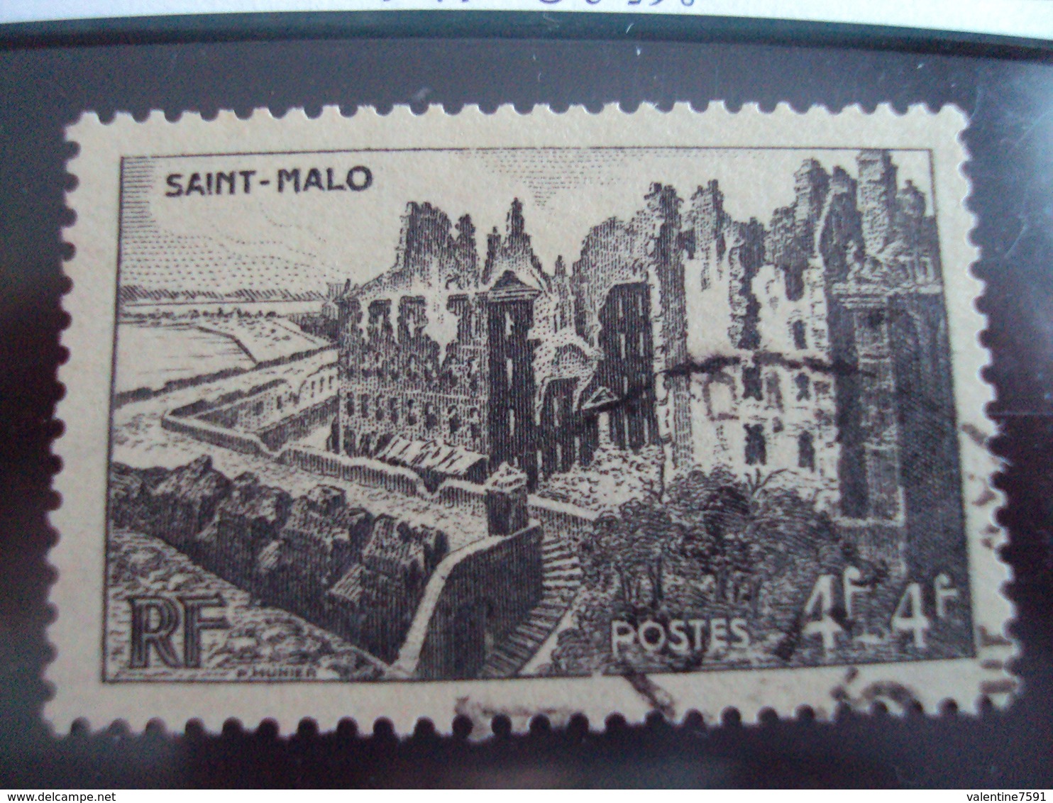 1900-1945-timbre Oblitéré N°747    " St Malo     "     Cote  0.65      Net 0.20 - Oblitérés