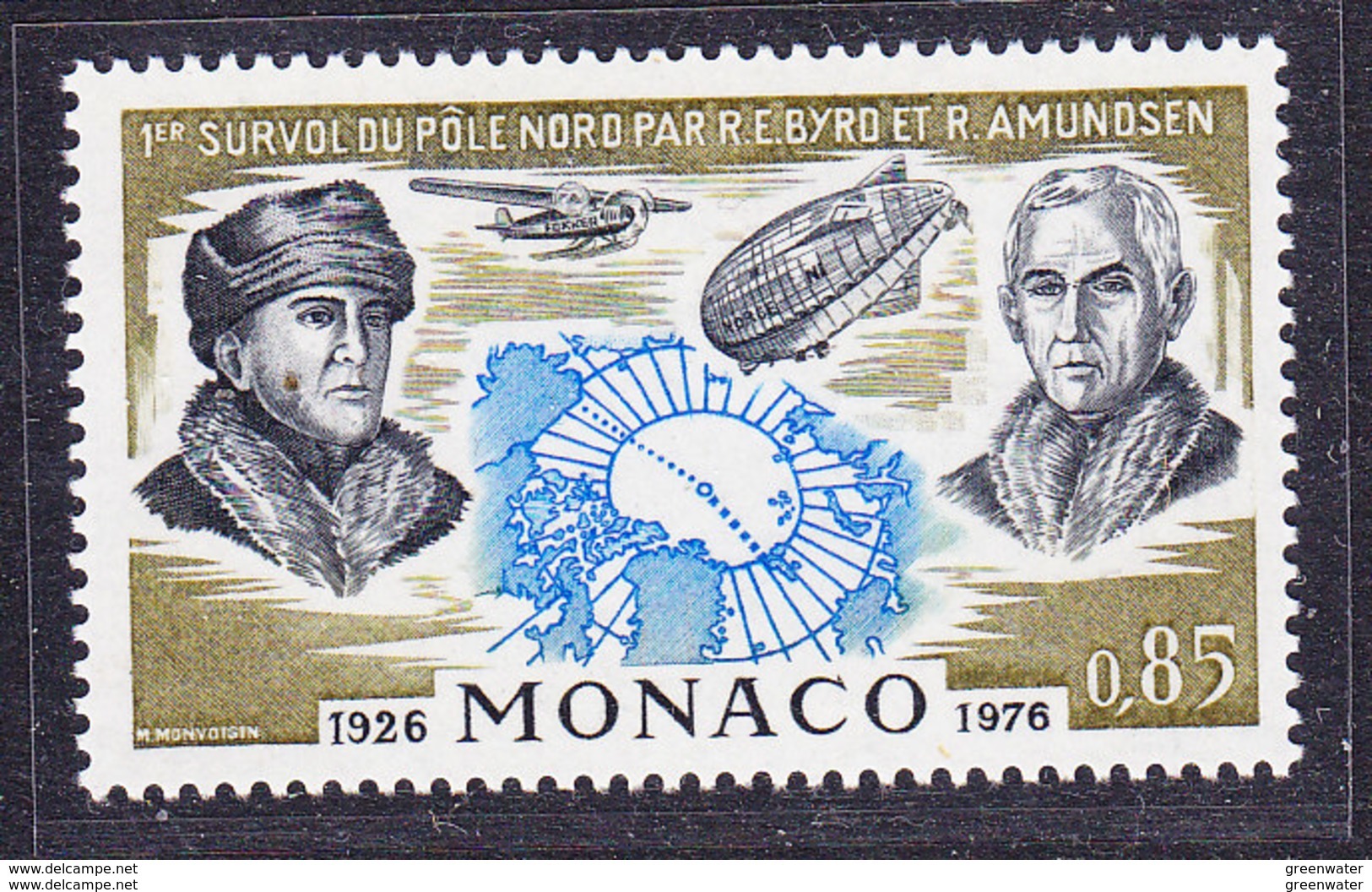 Monaco 1982 Byrd & Amundsen 1v ** Mnh (41439E) - Andere & Zonder Classificatie