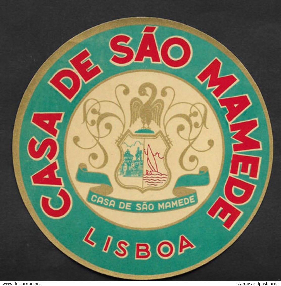 Portugal Etiquette Valise Hotel Casa De São Mamede Lisbon Lisboa Luggage Label - Etiquettes D'hotels