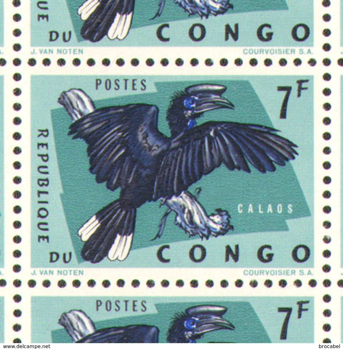 Congo 0491** - 7F Calos - Sheet -  Feuille De 100** -MNH- - Autres & Non Classés