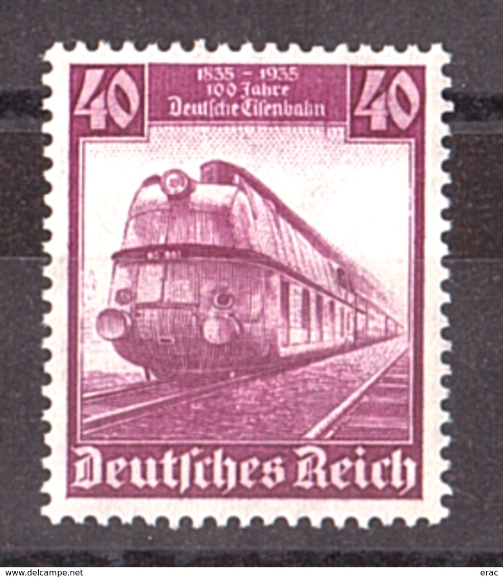 Allemagne - 1935 - N° 542 - Neuf * - Trains - Trans-Europa - Neufs