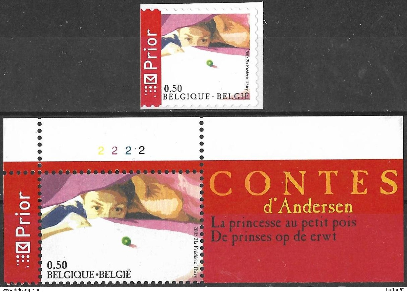 Belgique / Belgium (2005) Conte De Ch. Andersen Fairy Tale. La Princesse Au Petit Pois / The Princess And The Pea. Thiry - Contes, Fables & Légendes