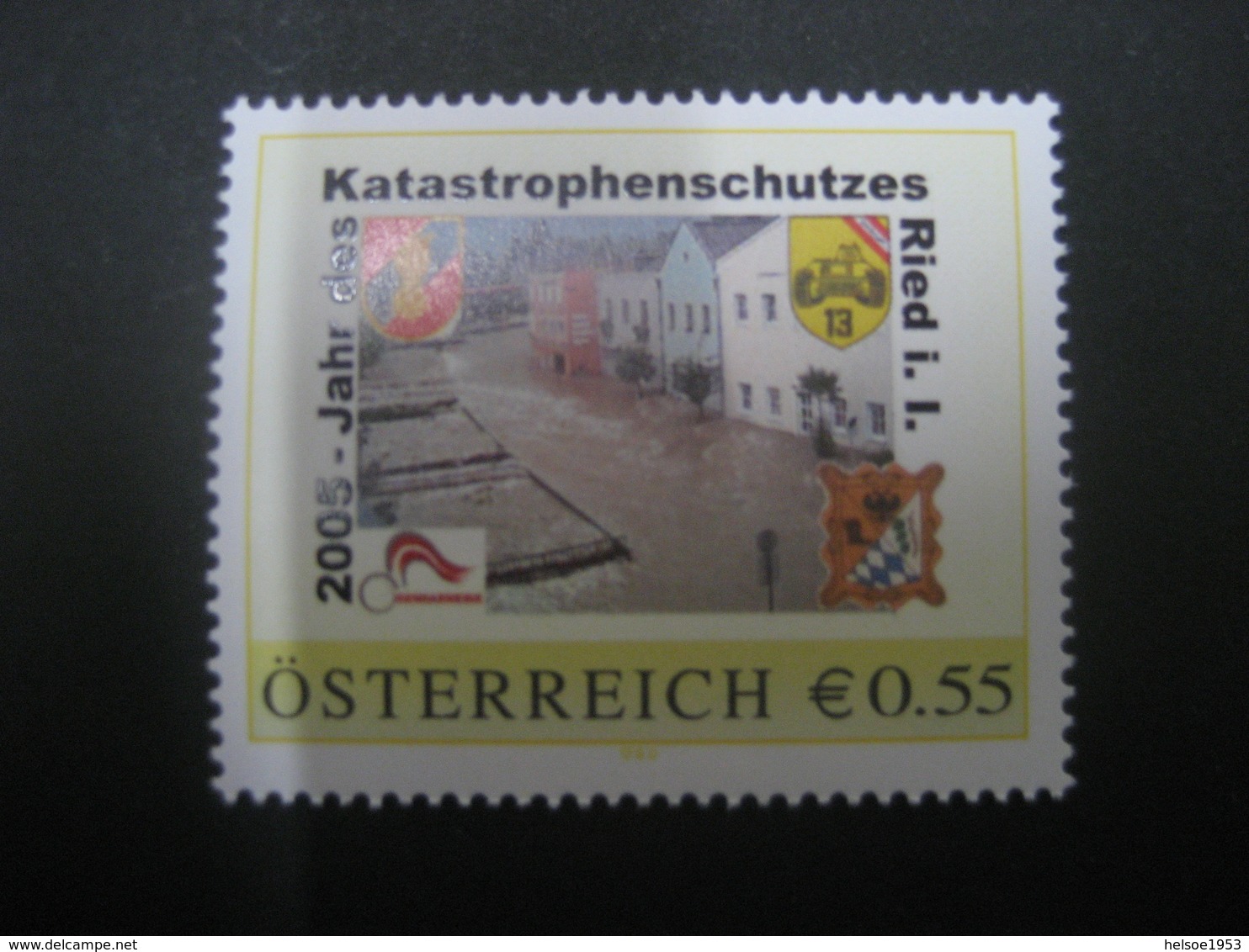 Österreich- PM Ried Im Innkreis 8005217, 2005- Jahr Des Katastrophenschutzes ** - Personalisierte Briefmarken