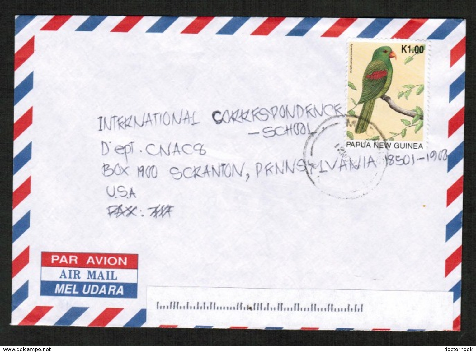 PAPUA NEW GUINEA   SCOTT # 892 On AIRMAIL COVER To SCRANTON, PENN. USA (12/NO/98) (OS-441) - Papua New Guinea