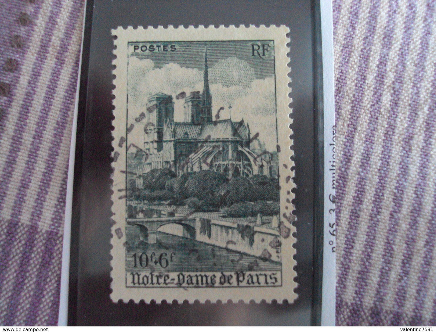 1947-timbre Oblitéré N° 776   " Notre Dame De Paris    "     Cote    3.70    Net     1.25 - Used Stamps