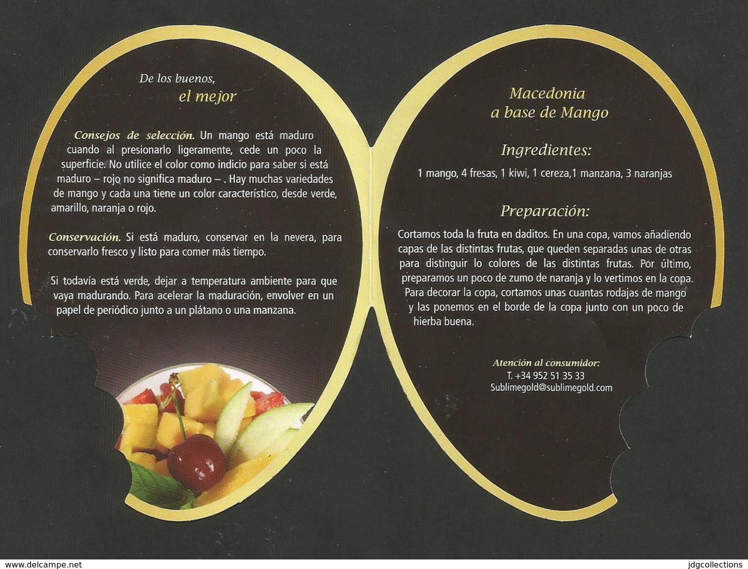 # MANGO SUBLIME GOLD MACEDONIA  Tag Balise Etiqueta Anhänger Cartellino Fruits Frutas Frutta Früchte - Fruits & Vegetables