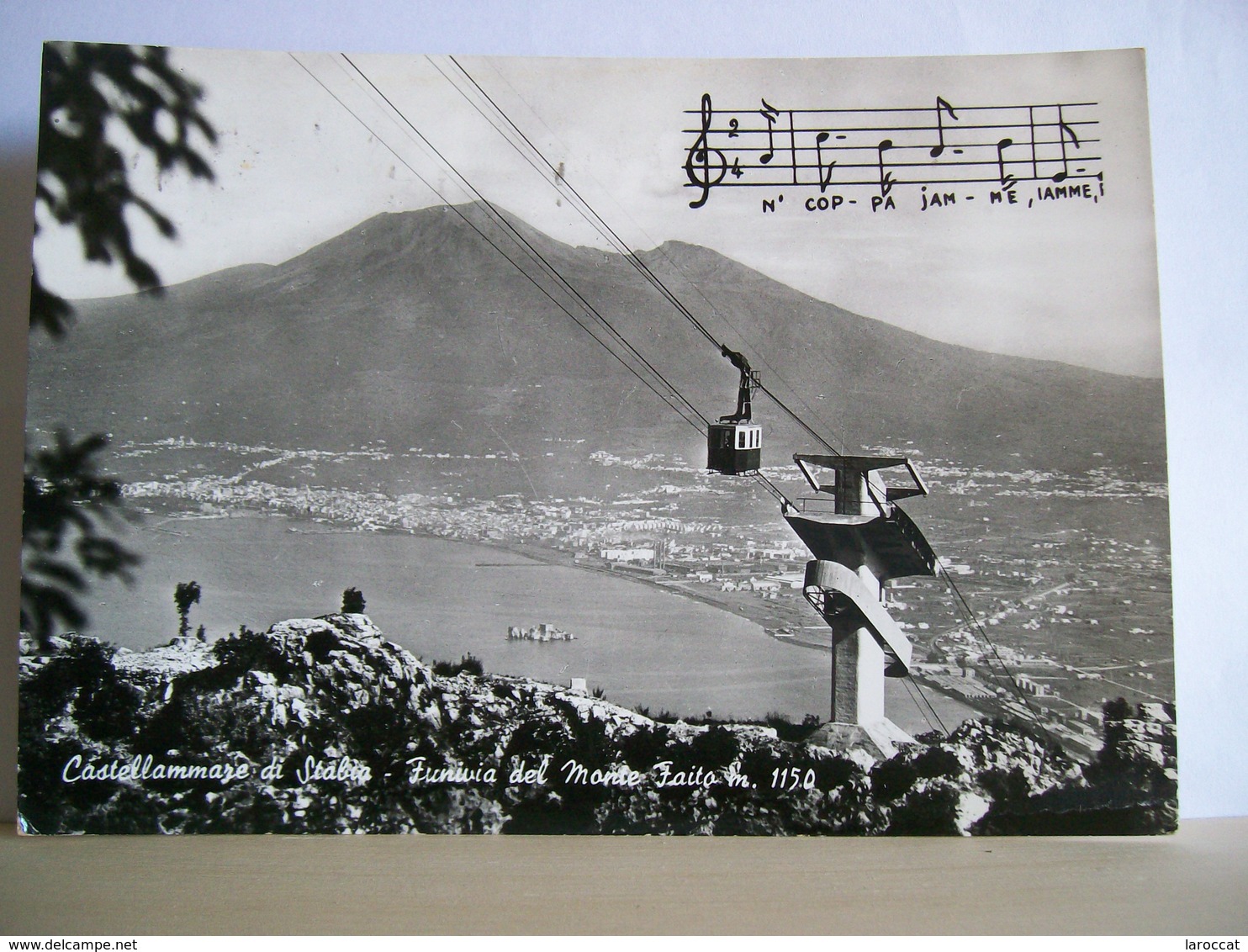 1958 - Castellammare Di Stabia - Funivia Del Monte Faito - Sullo Sfondo Torre Annunziata E Lo Scoglio Di Rovigliano - Castellammare Di Stabia