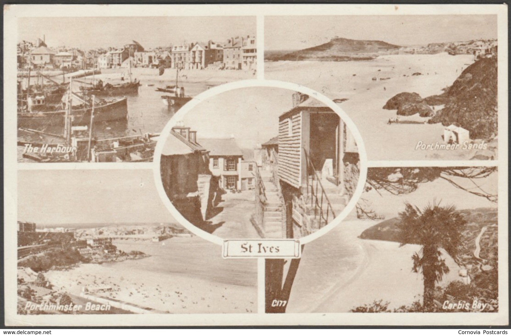 Multiview, St Ives, Cornwall, C.1940s - Photo Precision Postcard - St.Ives