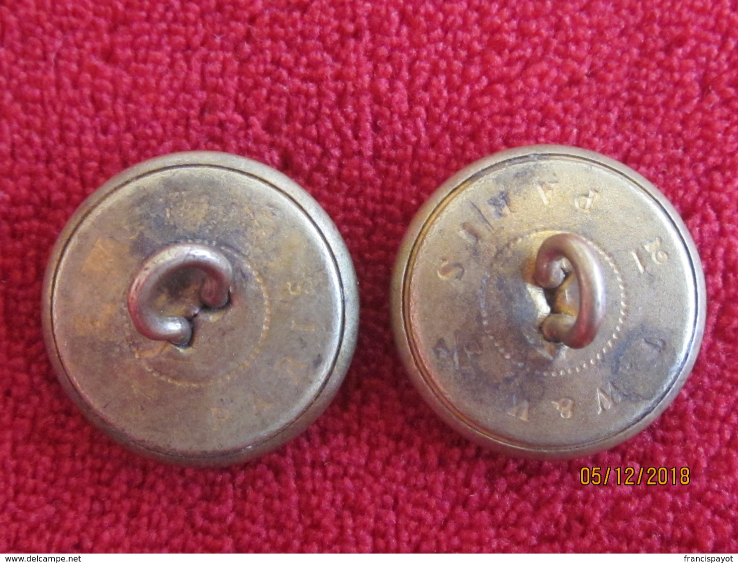 France: 2 Boutons De Marine - Boutons