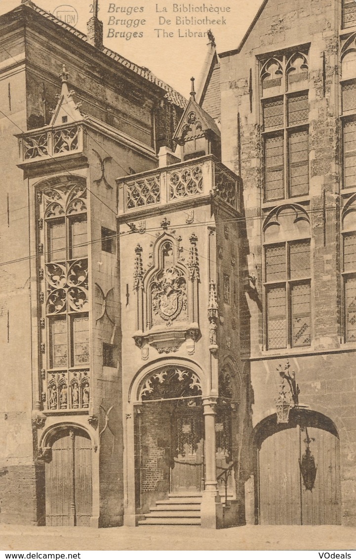 CPA - Belgique - Brugge - Bruge - La Bibliothrèque - Brugge