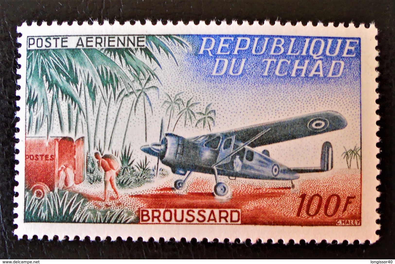 BROUSSARD 1963 - NEUF ** - YT PA 12 - MI 107 - Tchad (1960-...)