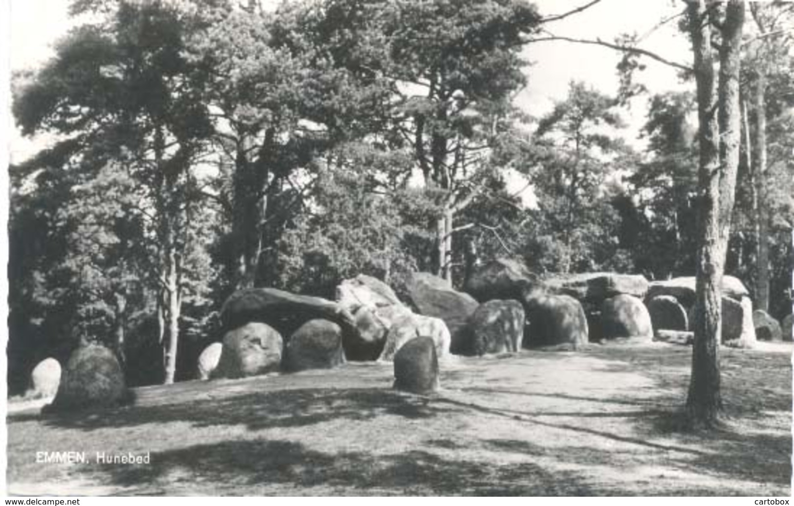 Emmen, Hunebed     (glansfotokaart) - Emmen