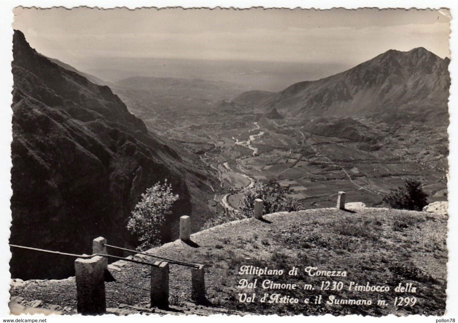 ALTIPIANO DI TONEZZA - DAL CIMONE L'IMBOCCO DELLA VAL D'ASTICO E IL SUMMANO - VICENZA - Vedi Retro - Vicenza