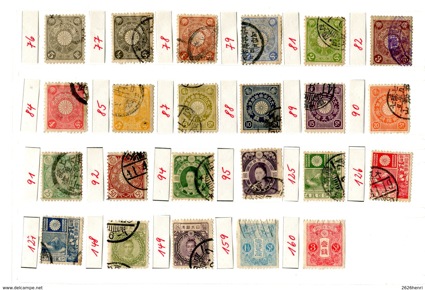 Japon, Lot Timbres Oblitérés 1899/1930 - Verzamelingen & Reeksen