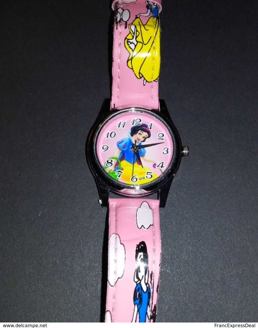 Montre à Quartz Bracelet Cuir NEUVE Sous Boîte ! ( Watch ) - Blanche Neige Snow White - Montres Modernes