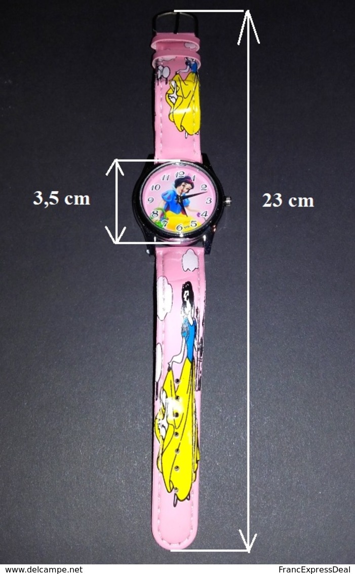 Montre à Quartz Bracelet Cuir NEUVE Sous Boîte ! ( Watch ) - Blanche Neige Snow White - Montres Modernes