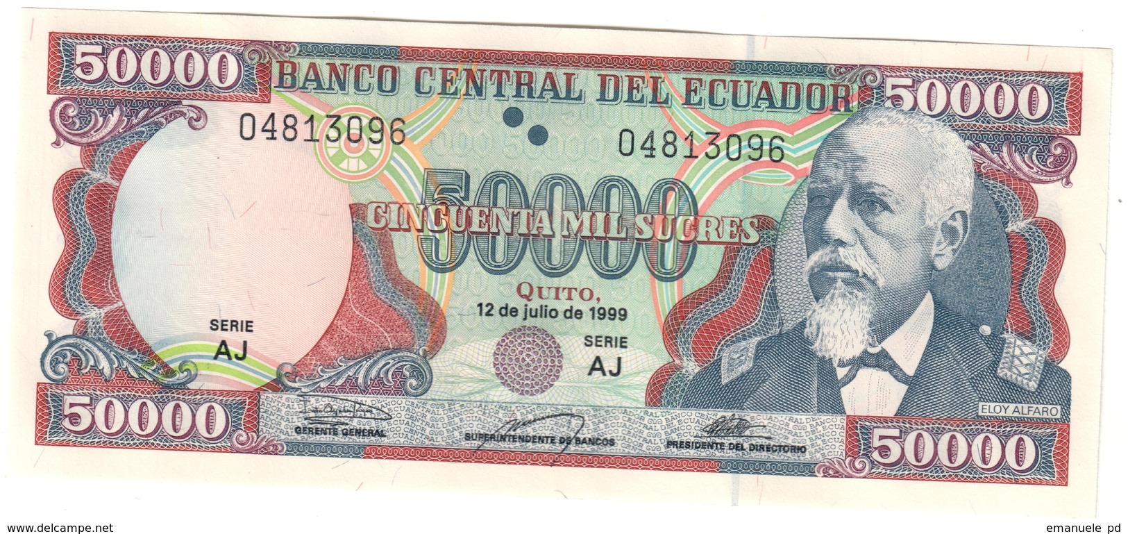 Ecuador 50000 Sucres 1999 UNC - Ecuador