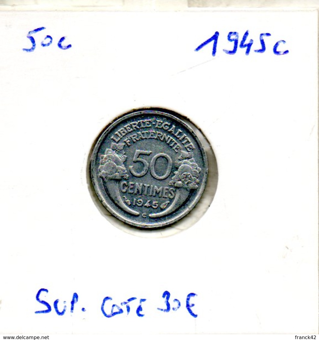 France. 50 Centimes 1945c - 50 Centimes