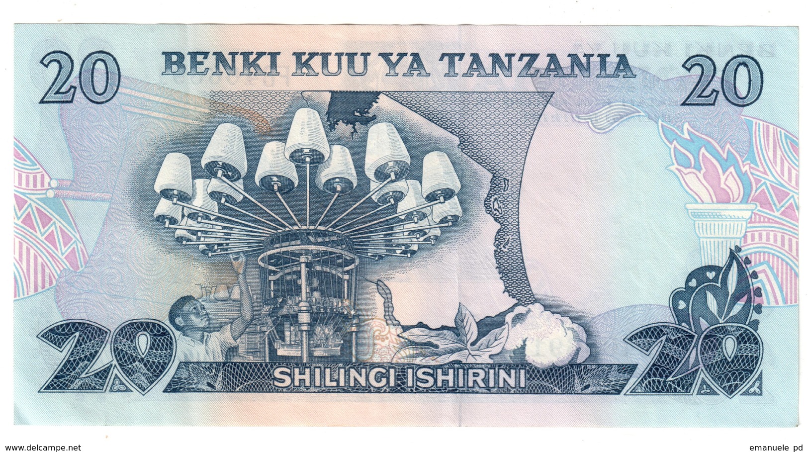 Tanzania 20 Shilling 1978 XF+/AUNC - Tanzanie