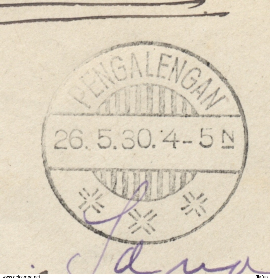 Nederlands Indië - 1930 - 12,5 Op 20 Cent Wilhelmina, Envelop G51 Van LB PENGALENGAN Naar Den Haag / Nederland - Nederlands-Indië