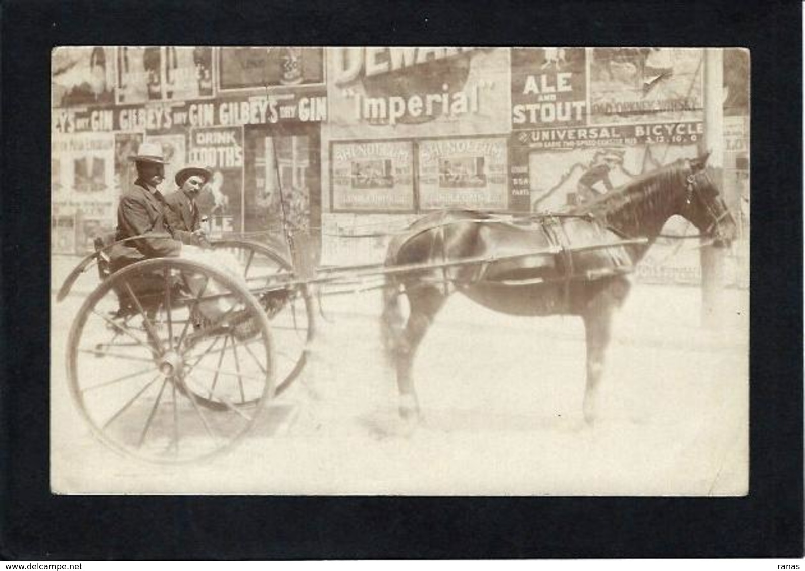 CPA à Identifier Métier Carte Photo RPPC Non Circulé Voir Scan Du Dos Attelage - To Identify