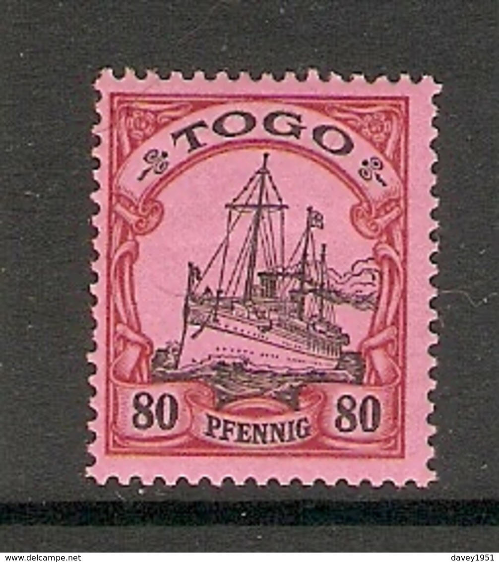 006683 German Togo 1900 80pf MH - Togo