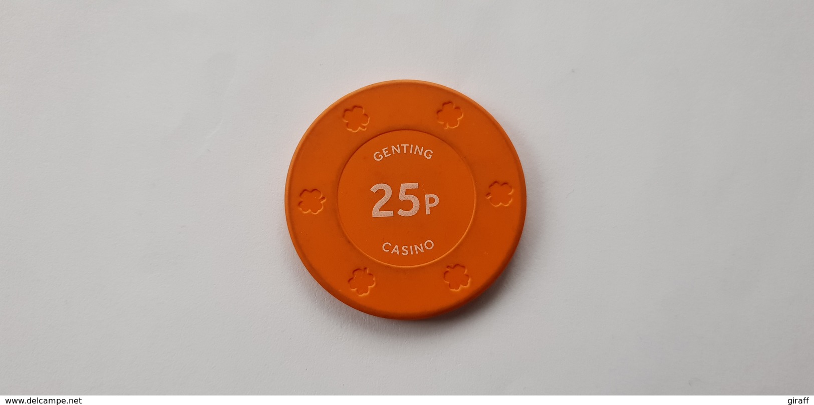 Genting Casinos UK 25p Casino Chip Jeton - Casino