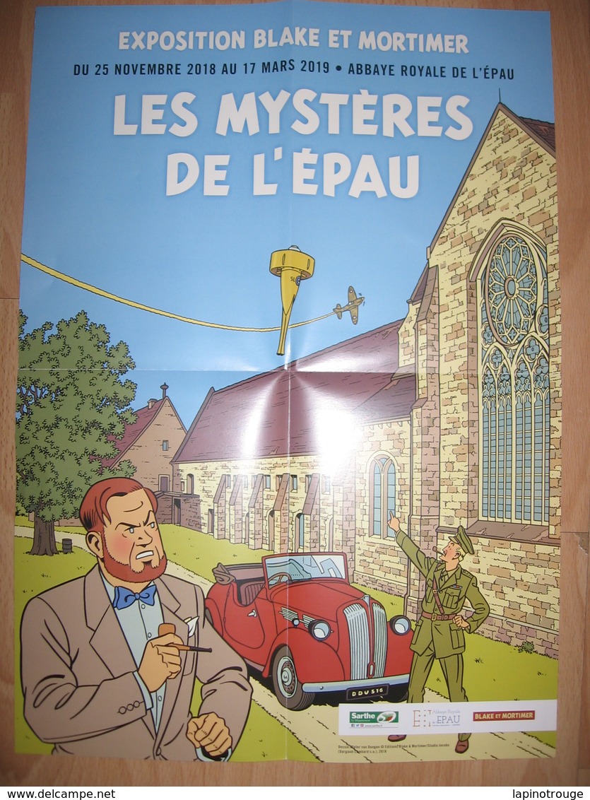 Affiche VAN DONGEN  BERSERIK Exposition Blake Et Mortimer Abbaye De L'Epau 2018 (La Vallée Des Immortels - Affiches & Offsets