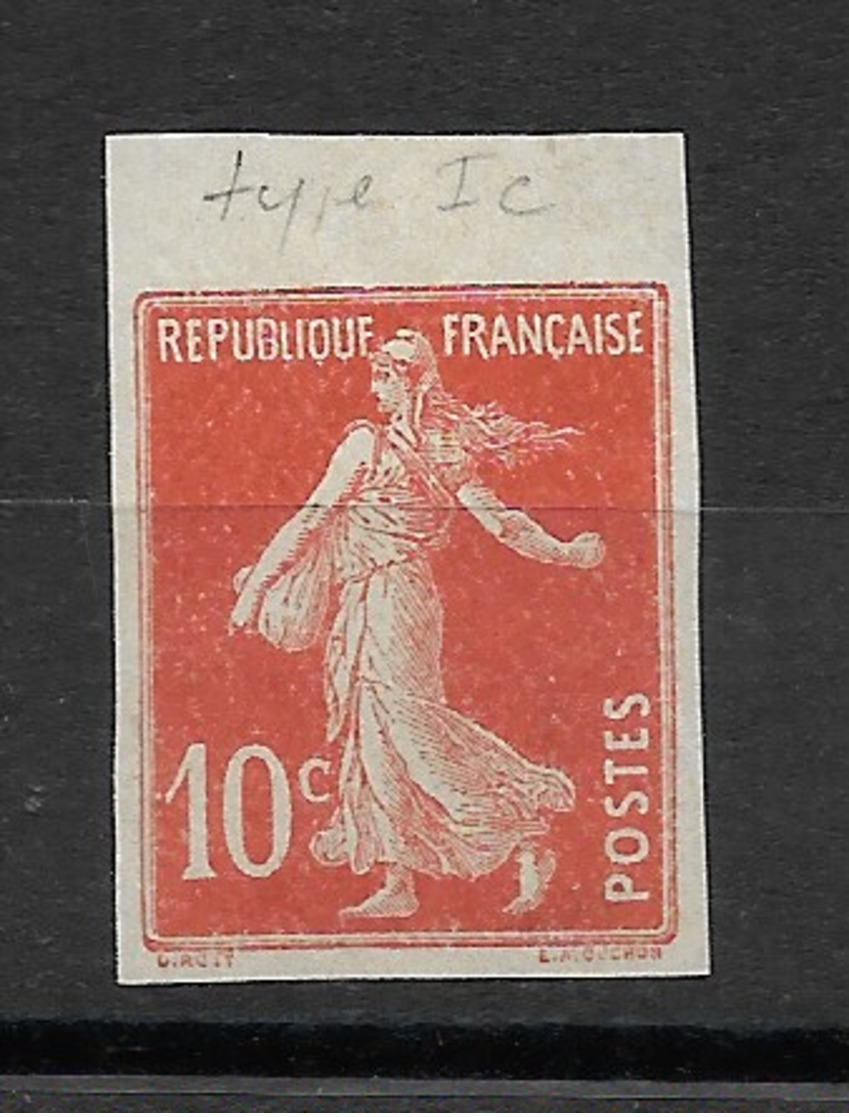 10c Semeuse, Non Dentelé, N° 138h** - 1906-38 Semeuse Camée