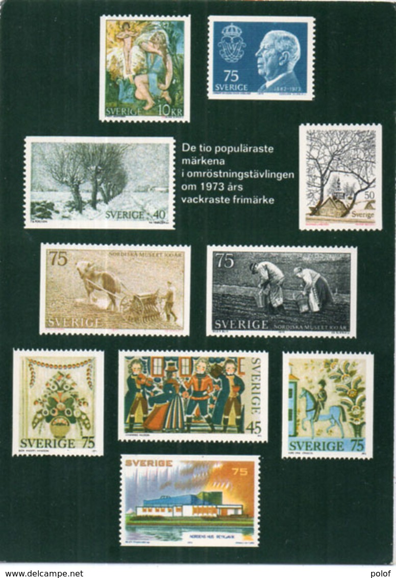 SVERIGE (SUEDE) Timbres  Reproduits (110463) - Timbres (représentations)