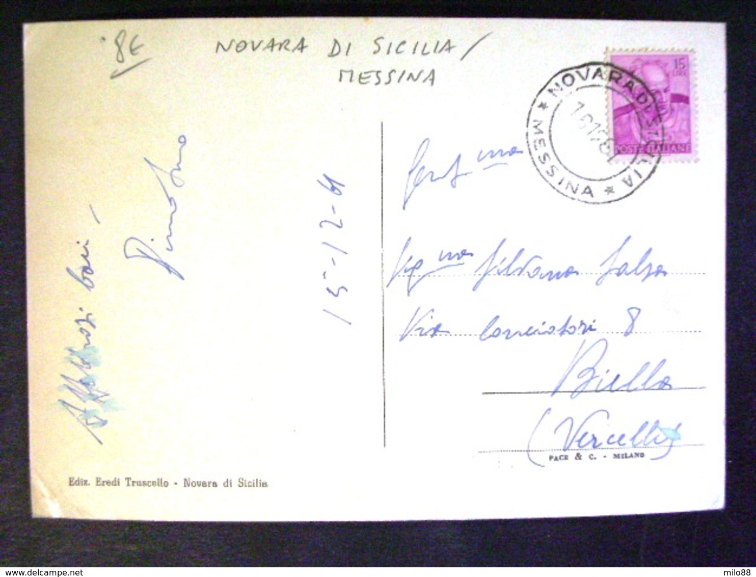 SICILIA -MESSINA -NOVARA DI SICILIA - F.G. LOTTO N°209 - Catania