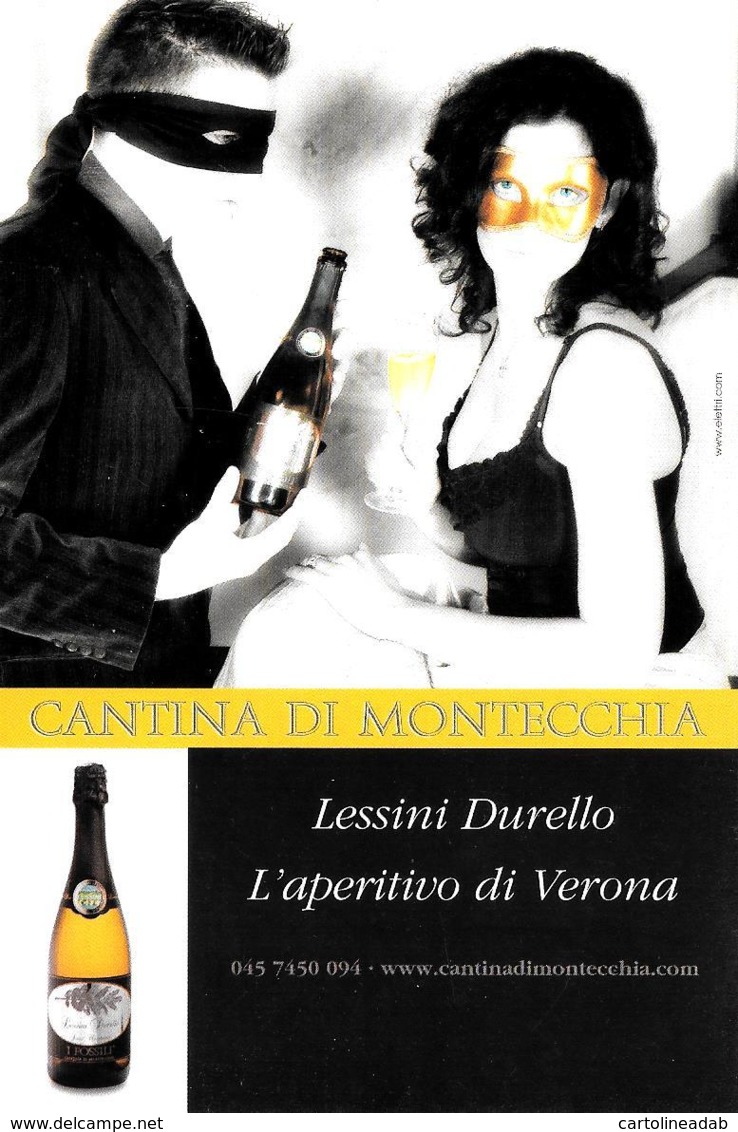 [MD2403] CPM - CANTINA DI MONTECCHIA - VINO - LESSINI DURELLO L'APERITIVO DI VERONA - PUBBLICITARIA - NV - Vigne