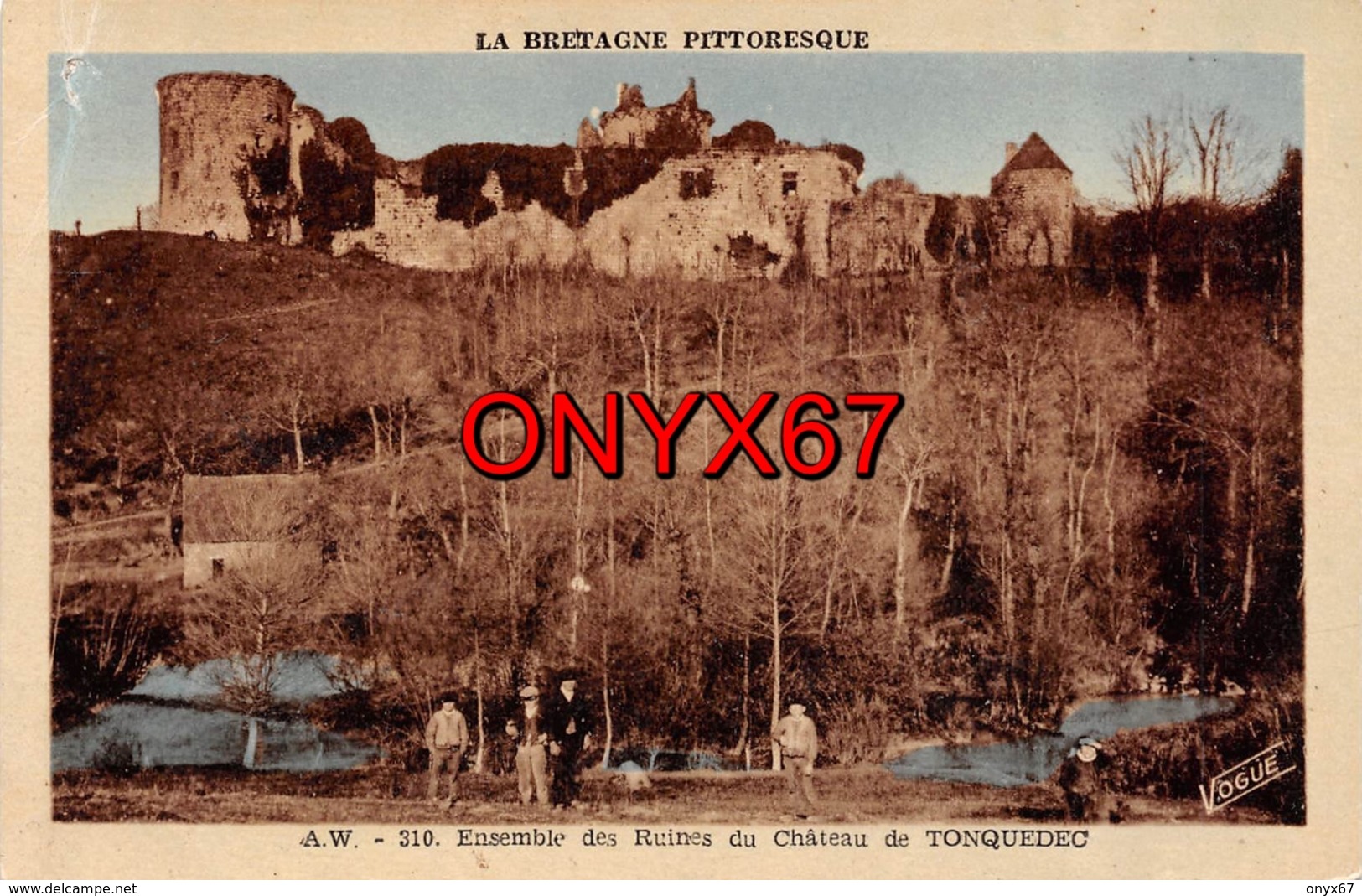 TONQUEDEC (Côte D'Armor)  Ruine Du Château Edition Vogue    2 SCANS - Tonquédec