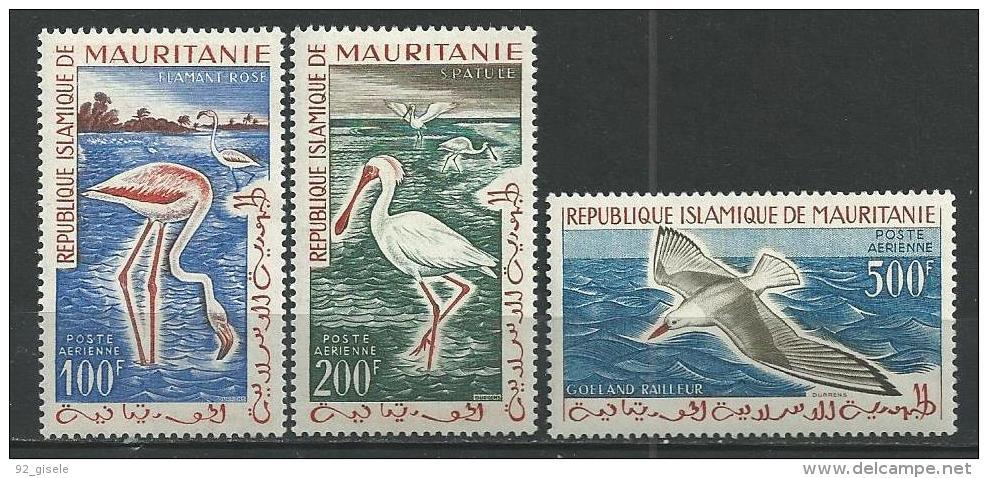 Mauritanie Aerien YT 18 à 20 (PA) " Oiseaux " 1961 Neuf** - Mauritanie (1960-...)