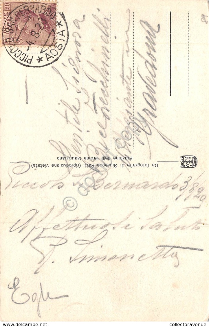 Cartolina Piccolo San Bernardo Ospizio Ordine Mauriziano 1928 (Aosta) - Altri & Non Classificati