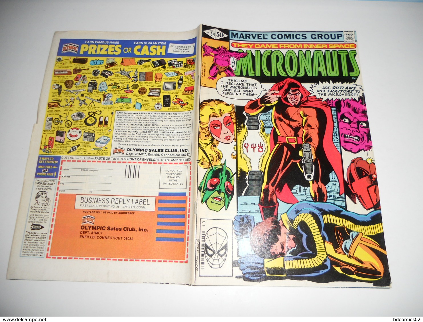 The Micronauts N°34 Marvel Comics October 1981 EN V O - Marvel